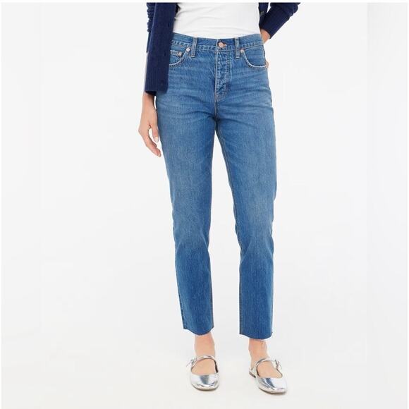 J. Crew Premium Edition High Rise Straight Jean with Button Fly; Size 34 - Picture 1 of 7